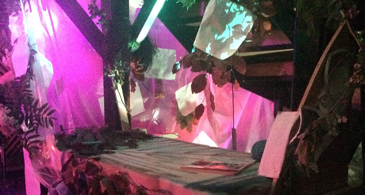 'Le Kevin Costner Bar', Scott Rogers and Justin Stevens, part of 'Canapés' at The Poetry Club, Glasgow, 2016.