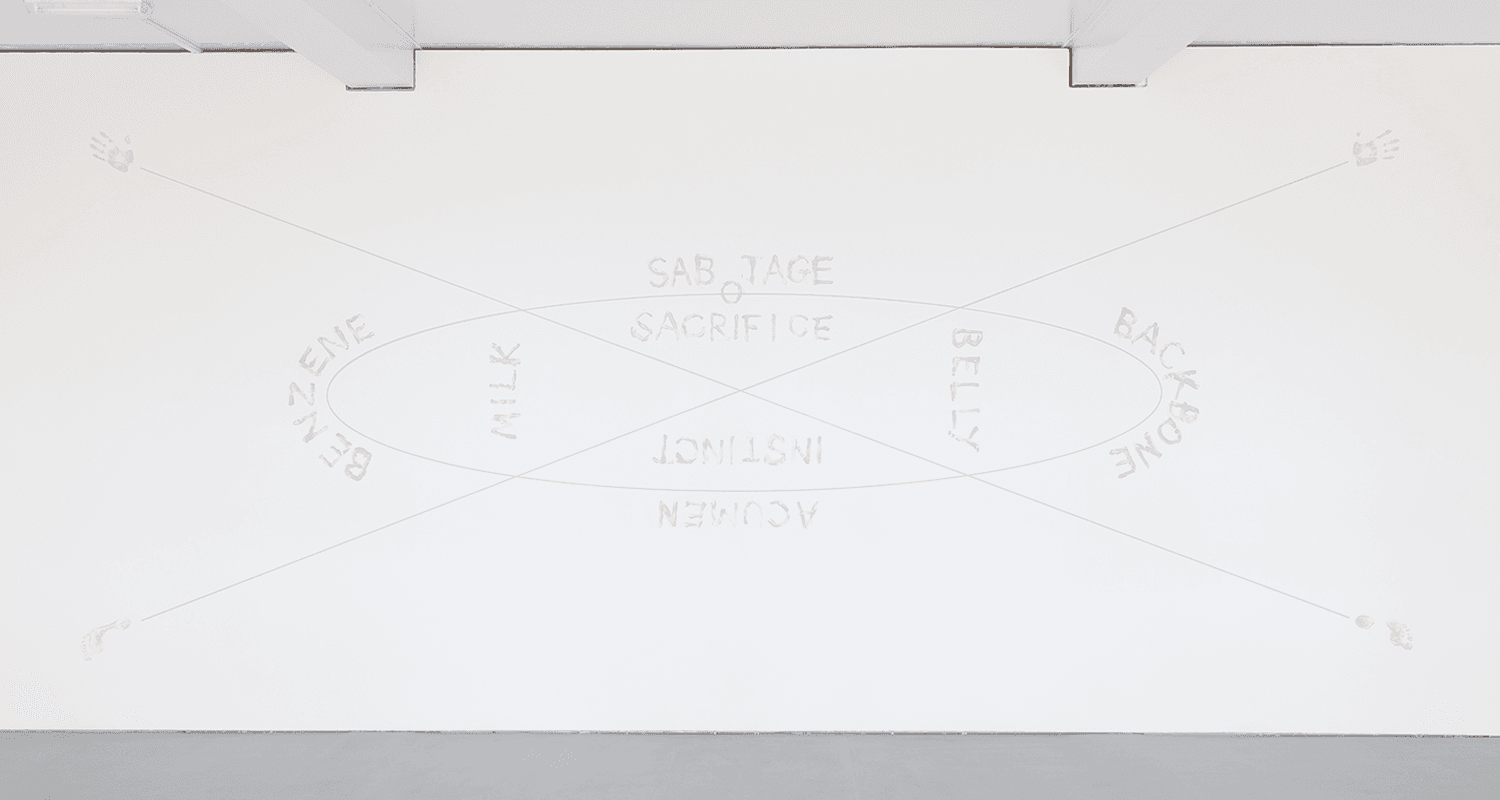 Jennifer Bailey, 'Will I Make a Good Father, Mother, Sister?', emulsion paint, 2016. Photo by Tom Nolan