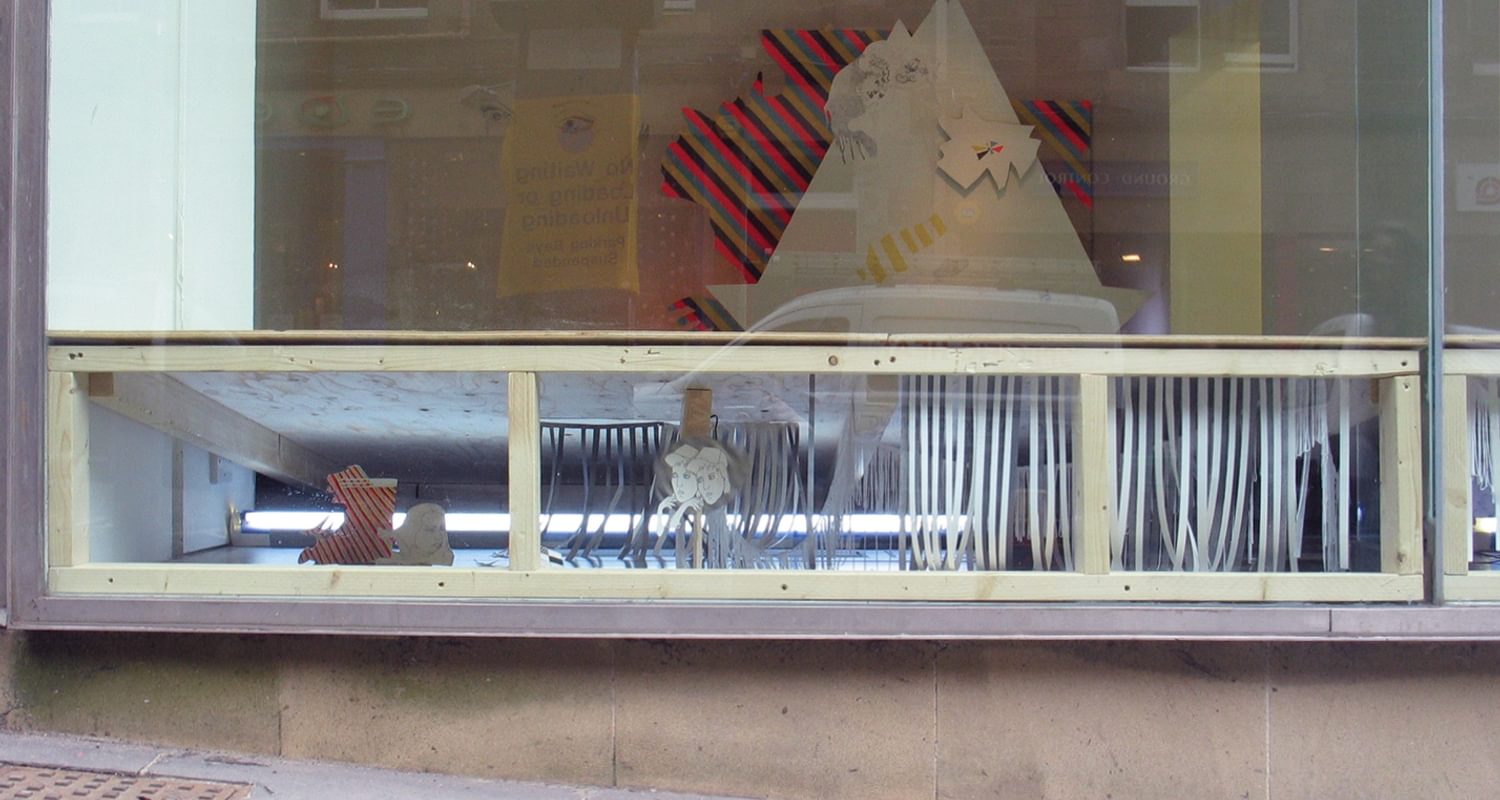 Amy Marletta, 'Hearts Break All the Rules', exterior installation view, 2006.