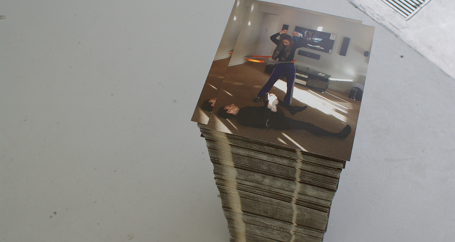 Calvin Laing and Stephanie Mann, 'Calvin & Steph (how was your day?)', digital print and performance, 2013.