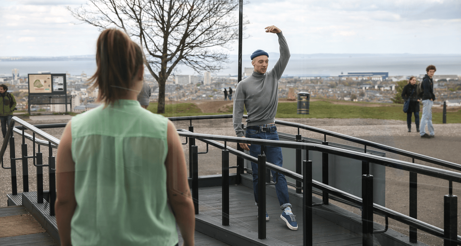 Mark Bleakley, 'A Nude Descends into a Lump 8.1 – 8.3', performance with Philip McDonald, Katie Miller and Carolina Ravaioli, 2016. Photo by Erika Stevenson.